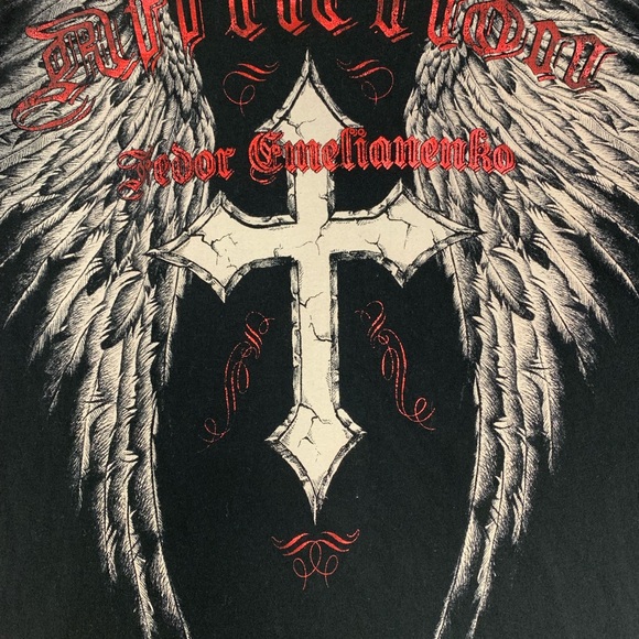 Vintage Affliction Distressed T shirt Live Fast A100 Black Rare! Size Large EUC - Picture 7 of 7